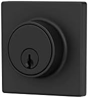 Upgrade Your Door with Lock Scout Deadbolt and Square Trim - Matte Black