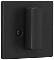 Upgrade Your Door with Lock Scout Deadbolt and Square Trim - Matte Black