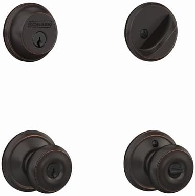 SCHLAGE Georgian Entry Deadbolt Lock