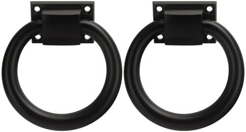 Matte Black Ring Garage Door Pull
