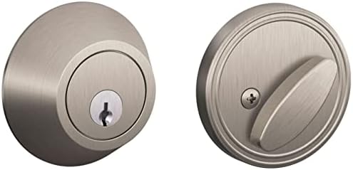 SCHLAGE Dexter by Schlage JD60619 Single-Cylinder Deadbolt Satin Nickel
