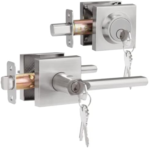 HOSOM Modern Door Lock Set for Home Security Style