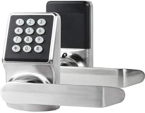Keyless Entry Door Lock with Keypad Silver