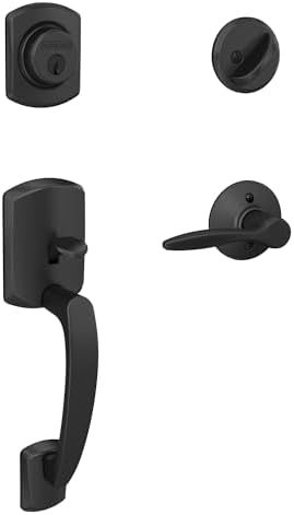 Schlag Greenwich Front Entry Door Handleset Right-Handed Deadbolt