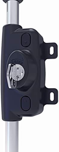 DD Technologies LB118BX LokkBoltLockable Security Drop Bolt for Metal Gates