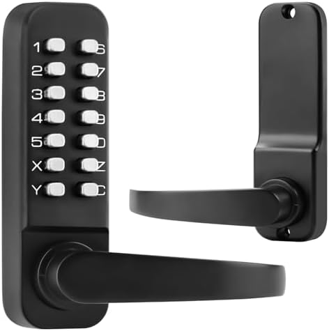 ANNFUZMechanical Keyless Door Lock with Keypad for Home Garages