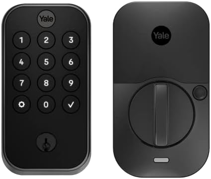 Yale - Deadbolt with Z-Wave Keypad Code Black Suede