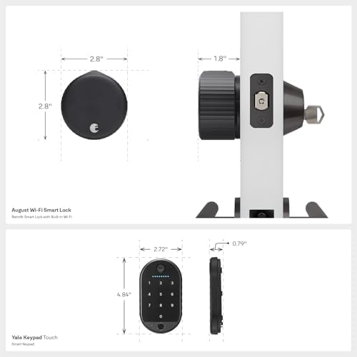 Yale August Wi-Fi Smart Lock with Keypad in Black