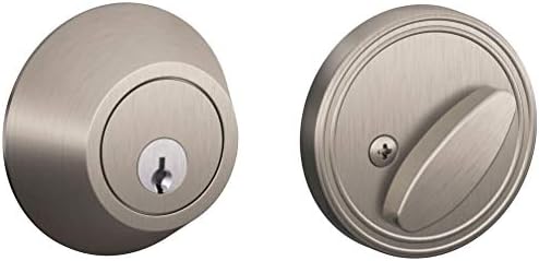 SCHLAGE Dexter by Schlage JD60619 Single-Cylinder Deadbolt Satin Nickel