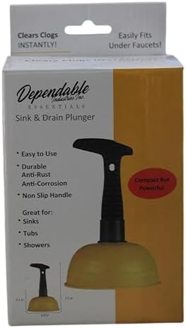 Sink Plunger Durable Ergonomic and Portable