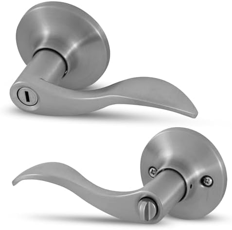 Top Choice Door Lock with SATIN Nickel Handle for Home Use