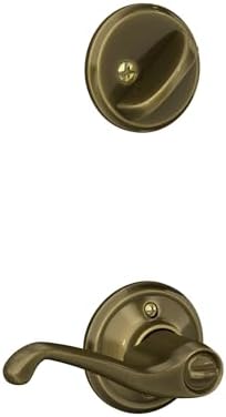 SCHLAGE FB50 V FLA 609 Single Cylinder Deadbolt System - Antique Brass