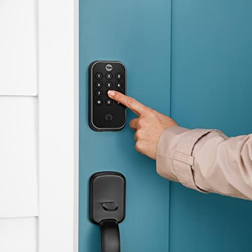 Yale - Deadbolt with Z-Wave Keypad Code Black Suede