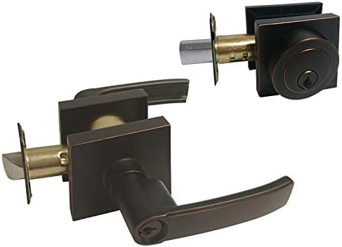 eBuilderDirect - Oil-Rubbed Bronze Entry Plate - 8048DBR Set