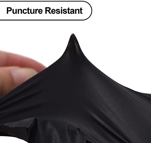 SwiftGrip Disposable Black Nitrile Exam Gloves Medical Cooking Esthetician Non-Latex Durable