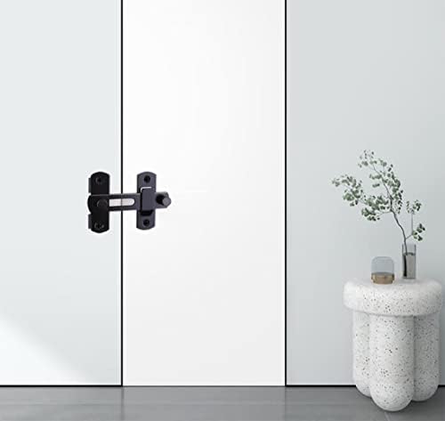 Premium Stainless Steel Door Latch w brushed finish 90-Degree Safety Lock