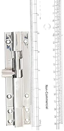 Stainless Steel Barrel Bolt Lock - 10mm x 4 inch