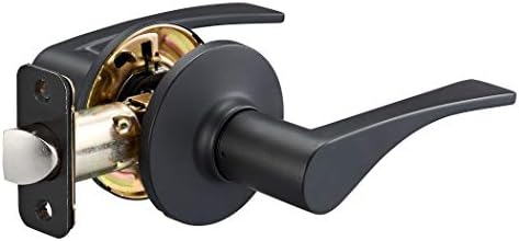 Matte Black Door Lever Set Passage Style 6-Pack