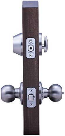 Copper Creek Ball Door Knob Deadbolt Set Satin Stainless