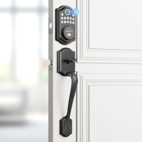 Fingerprint Entry Door Lock with Handle Set