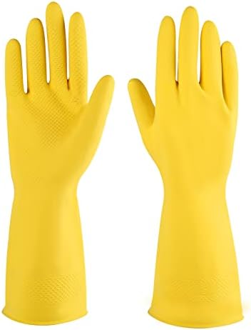 Rubber Cleaning Gloves for Kitchen Reusable House Guard Gloves