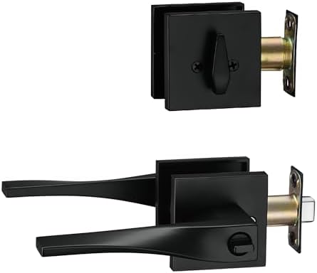 Modern Entry Door Handle Set - Sleek and Secure Design
