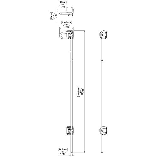 DD Technologies Q-Bolt Lock Durable Secure Padlockable for Wood Vinyl Gates
