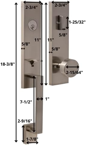 Sophisticated Entry Handle Set