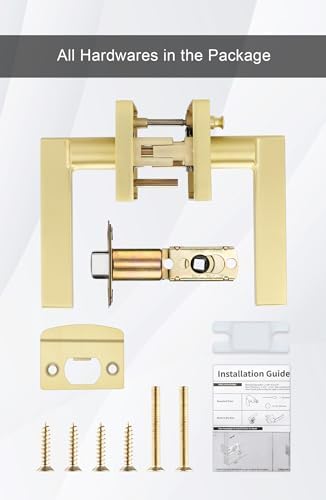 GoldenWarm Durable Privacy Door Handle for Home Use