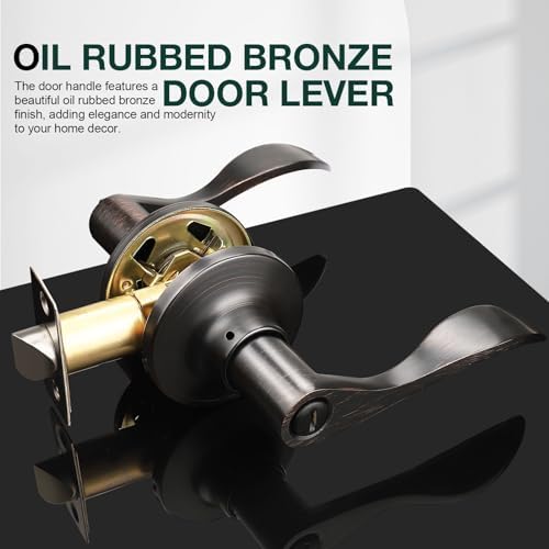 Privacy Door Handle with Keyless Mechanism for Home Use