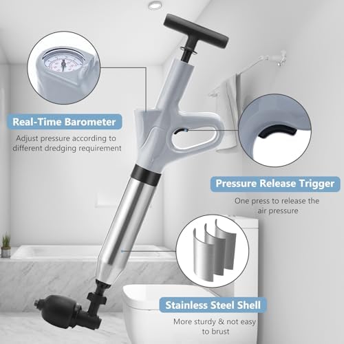 Premium High-Pressure Air Plunger for Clogs