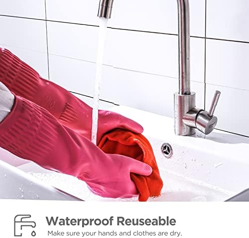 Durable Dishwashing Gloves for Kitchen Bathroom Use
