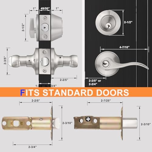 Probrico Entry Door Handle Set