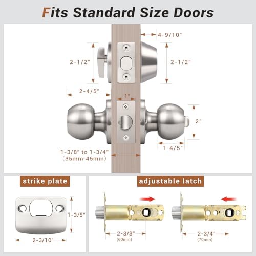 Entry Door Knobs Set