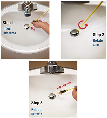 Drain King Mini Snake System Effortless Hair Residue Removal