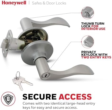 Top Choice Door Lock with SATIN Nickel Handle for Home Use