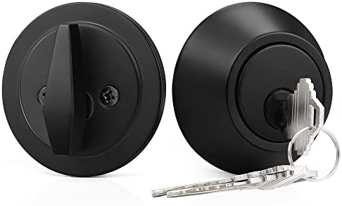 Probrico Single Cylinder Deadbolt Flat Black
