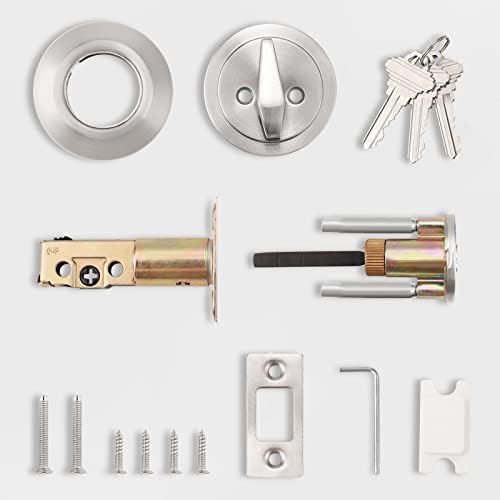 Probrico 1-Side Keyed Cylinder Door Deadbolt - Secure Durable Professional locks