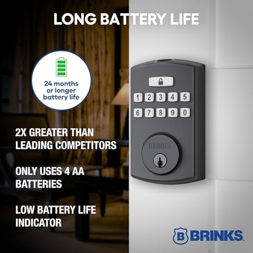 Brinks Fingerprint Keypad Smart Lock