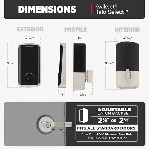 Kwikset Smart Deadbolt with Keyless Entry Wybe Anywhere with Wi-Fi