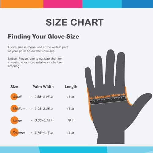 Bamllum 3 Pairs Rubber Cleaning Gloves with Long Cuff