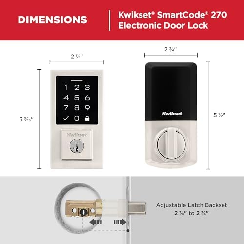Kwikset SmartCode 270 Secure Simple and Modern Door Lock