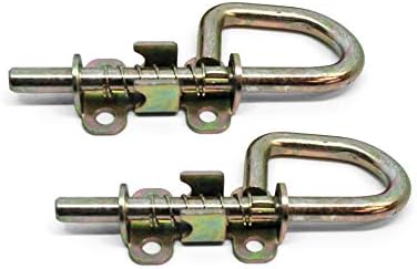 Loop Style Spring Locking Door Bolts Pair
