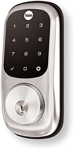 Secure Modern Door Lock with Touchscreen and Back-Up Key
