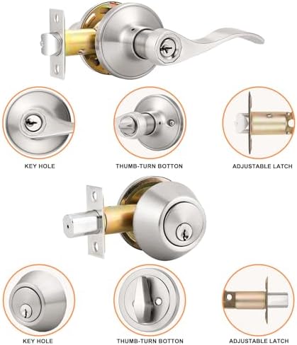 Probrico Entry Door Handle Set