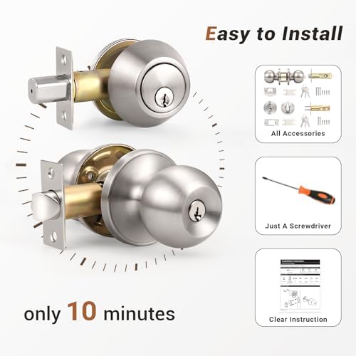 Entry Door Knobs Set