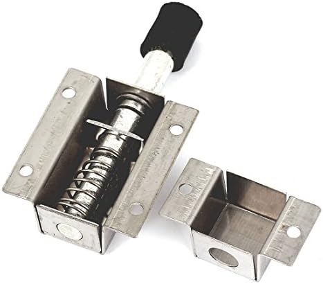 Stainless Steel Door Latch Lock with Push Button - 28 Long Latches Bolts