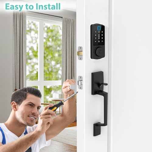 WiFi Front Door Lock with Alexa Voice Control Keyless Entry