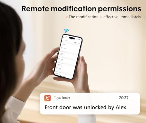 Chautday Built-in WiFi Keyless Entry Door Lock with Remote Control
