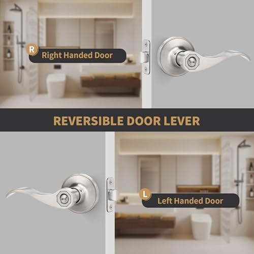 Wave Style Privacy Door Handle
